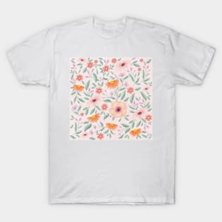 Dancing flowers in pastel T-Shirt